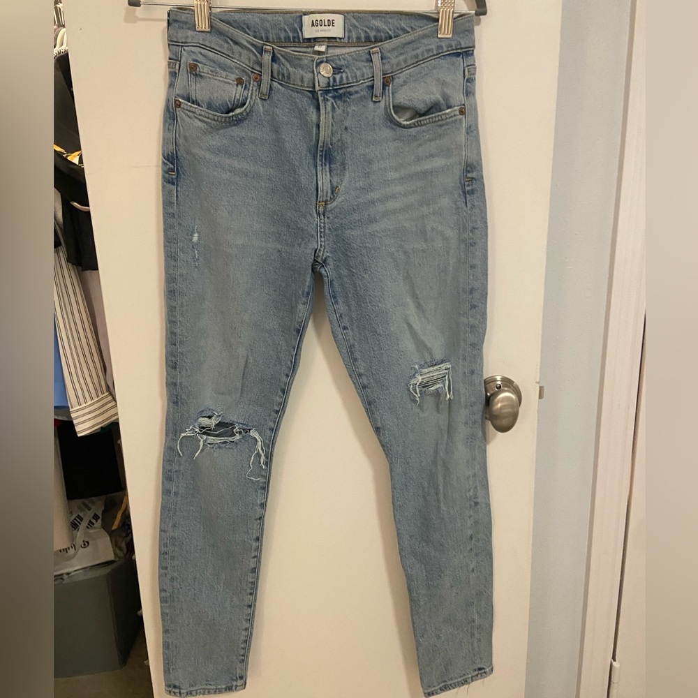 AGOLDE skinny ripped jeans size 27